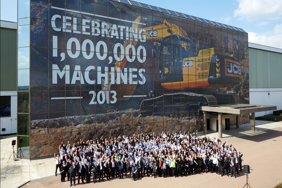 1000000 MACHINE CELEBRATION, JCB HISTORY